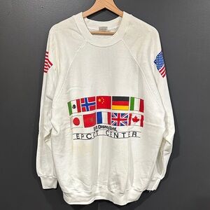 Disney Epcot Center White Crewneck Sweater